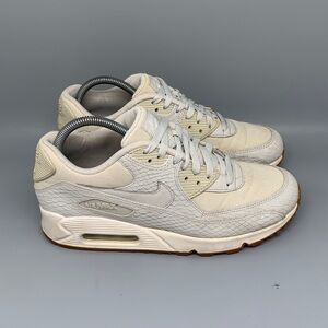 Nike Air Max 90 Premium Ivory Snakeskin Running Shoes 896497-001 Women’s Sz 9.5
